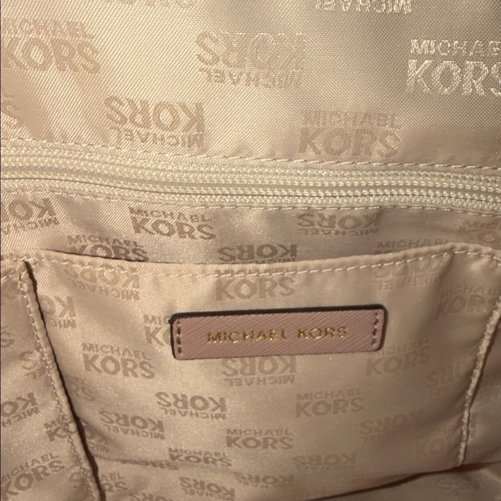 Expires in five hours Michael Kors Tan -Pink Satchel - Picture 13 of 14